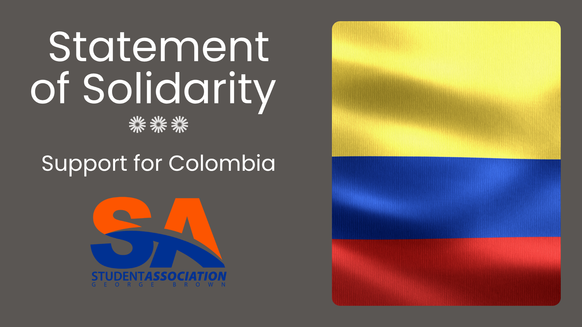Statement of Solidarity and Support